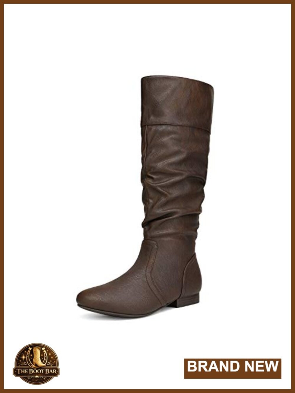 Women's Knee High Boots Faux Fur Lined Slouchy Ruched Winter Zip